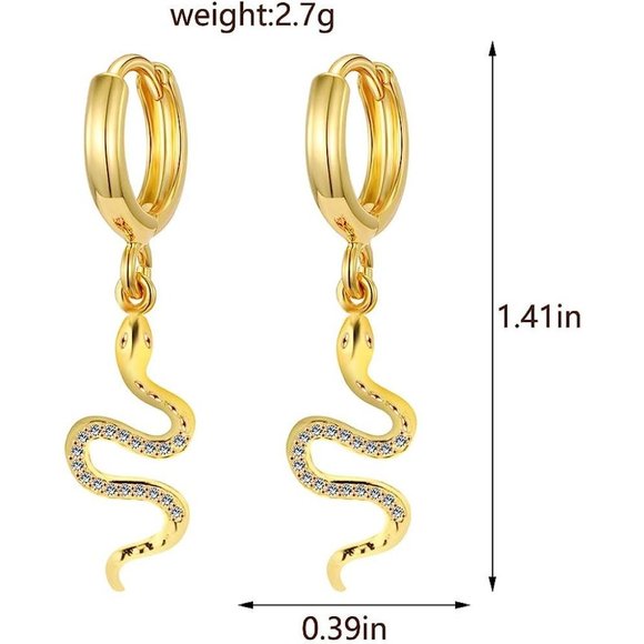 Gold Huggie Earrings - Picture 2 of 3